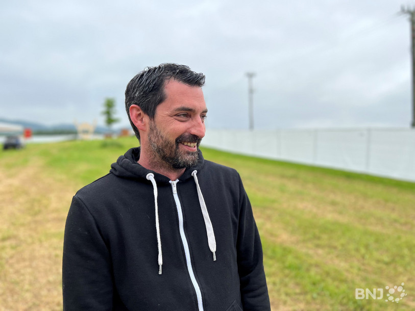 Serge Surgand tout sourire à l'aube d'inaugurer la première édition du Dritchino Open Air Festival.