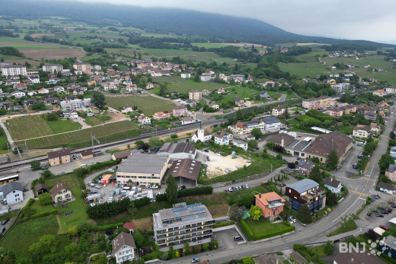 Le projet « Pôle gare de Gorgier-Saint-Aubin »  concerne deux zones industrielles directement situées au sud des voies ferrées.