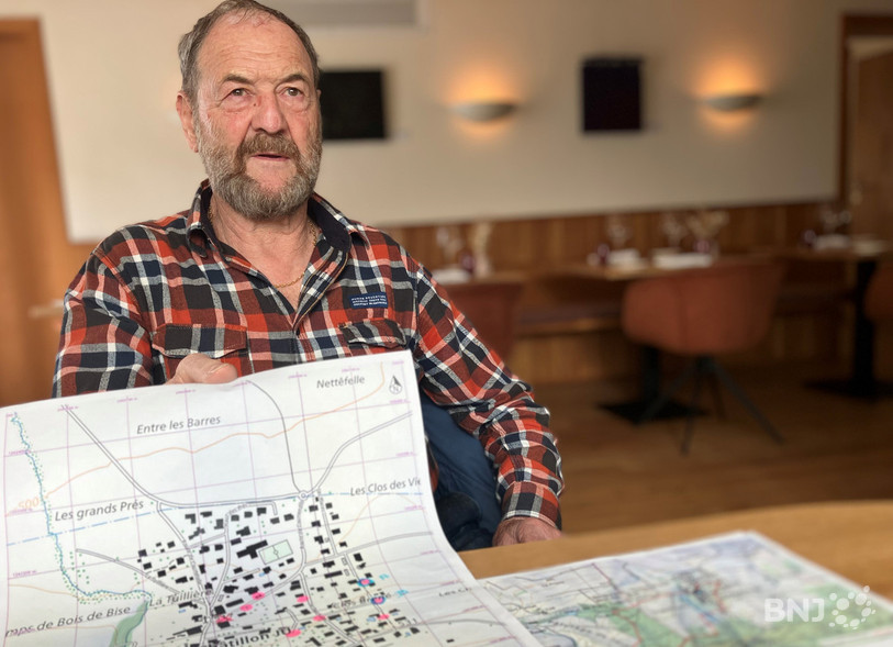 Jean-Jacques Zuber a créé les parcours de la Tchaitchonne dans les rues et aux alentours de Châtillon.