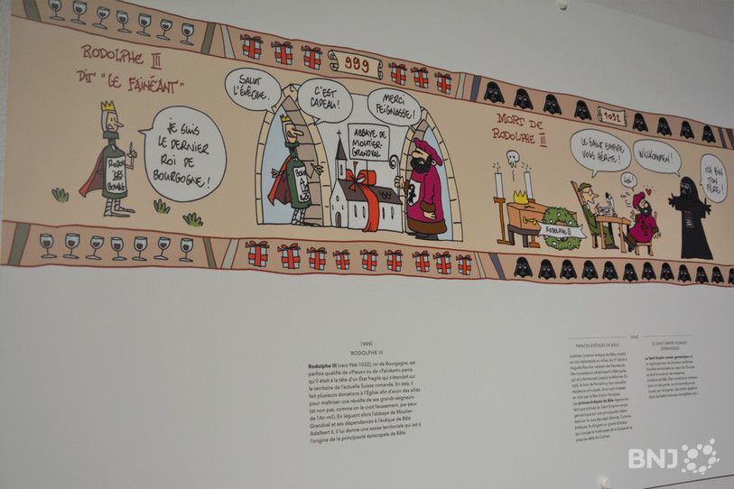 Vue d'une partie de la frise de Pitch Comment « Les très riches heures du Jura ».