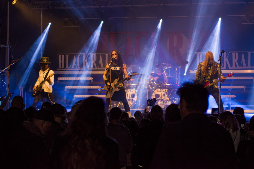 Le groupe français Blackrain a mis le feu au Corn'Rock festival. (Photo : Corn'Rock Festival)