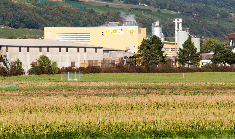 L'actuel entrepôt de frigemo à Cressier (photo : frigemo).