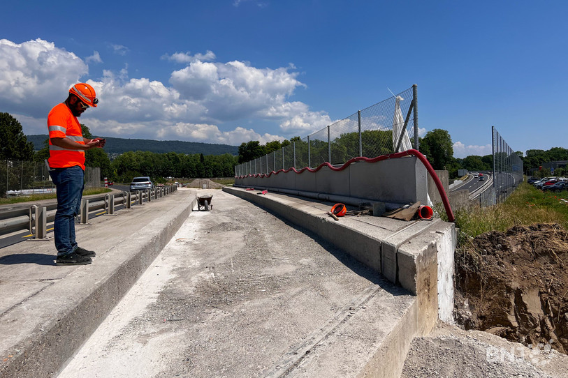 Les travaux du Littorail s'étendent sur deux kilomètres, entre Boudry et Colombier.