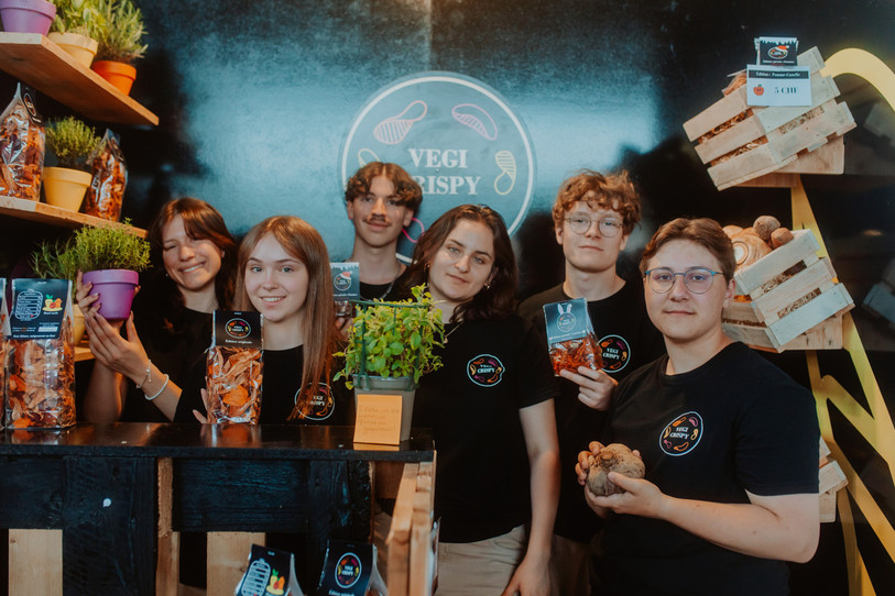 L'équipe de Vegi Crispy s'est illustrée à Zurich. (Photo: YES - Young enterprise Switzerland).