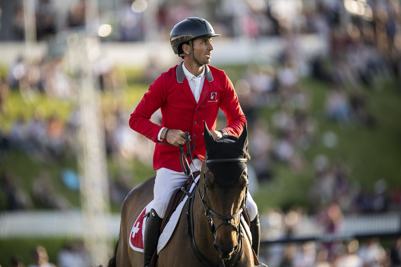 Steve Guerdat a remporté le Grand Prix du CSI 3* de Roeser au Luxembourg. (Photo : KEYSTONE/Gian Ehrenzeller)