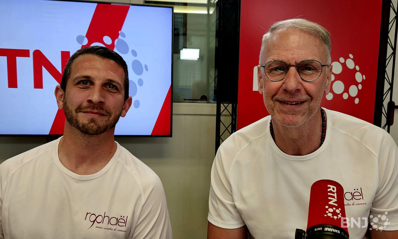 Grégory Rochat, membre de l’association Raphaël et Martial Morel, co-organisateur du marathon, était les invités de Raphael dans la Matinale.

