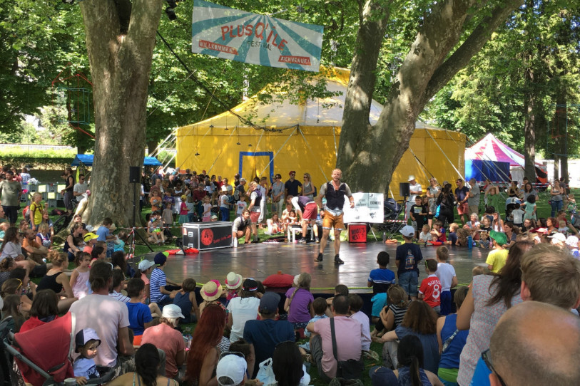 Le PlusQ'île festival s'étend sur une plus grande surface cette année. (Photo : archives)