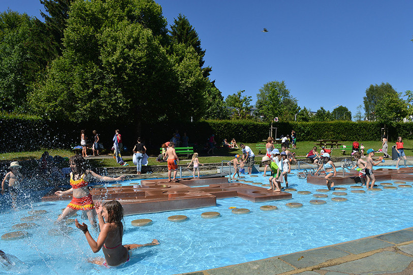 Encore un été pour la fontaine ludique du Bois du Petit-Château. (Photo : Ville de La Chaux-de-Fonds, A. Henchoz )