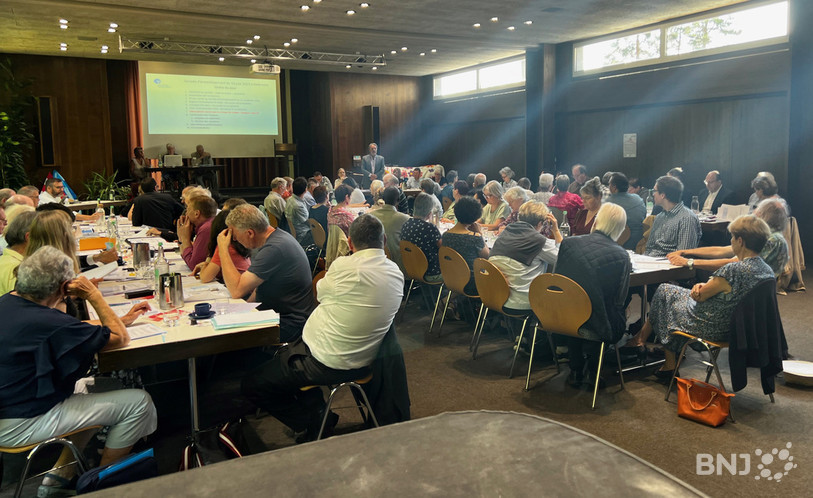 L'assemblée s'est déroulée samedi au centre réformé de Delémont. (Photo : Nicolas Meyer)