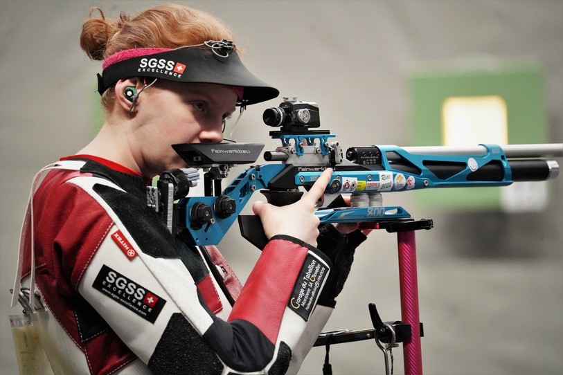 Audrey Gogniat et la Suisse ont gagné aux Jeux européens (photo : Fédération sportive suisse de tir) !