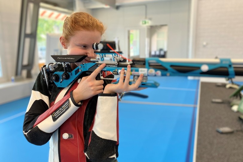 La concentration est totale pour Audrey Gogniat avant cette nouvelle expérience.
