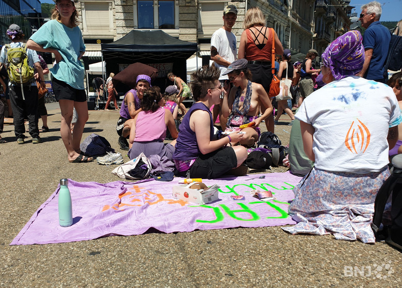 La grève féministe à Bienne le 14 juin 2023.