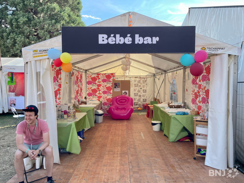 Le Bébé bar, une fois prêt, vers 18h jeudi soir.