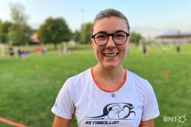 Léna Beyeler affichait un large sourire vendredi soir après sa victoire sur la Course des Franches.