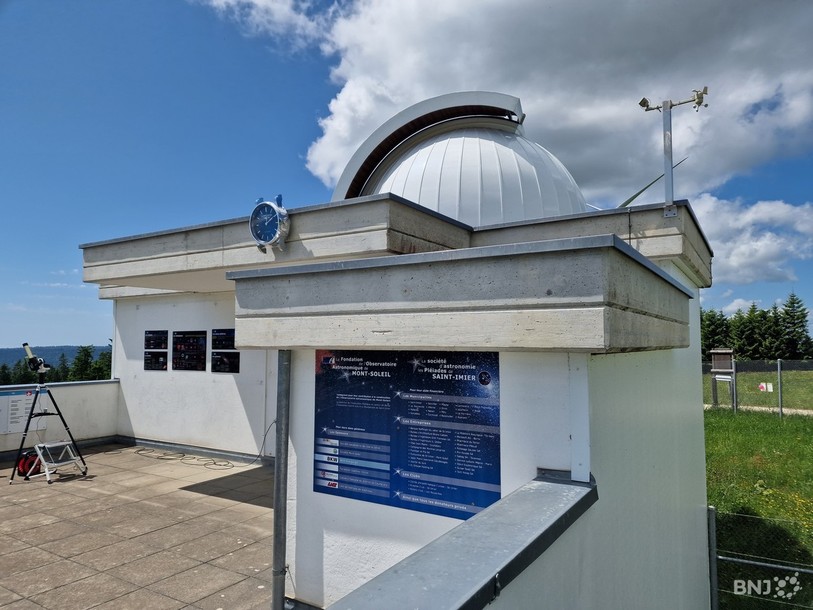 L'Observatoire de Mont-Soleil a été construit il y a environ 20 ans, soit après la naissance de la Société d'astronomie de St-Imier, Les Pléiades. (Photo: archives)