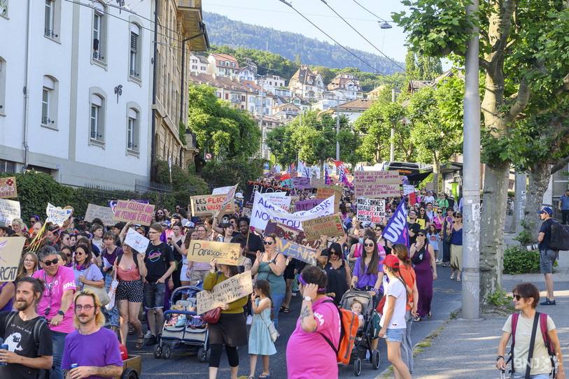 Grève féministe à Neuchâtel
