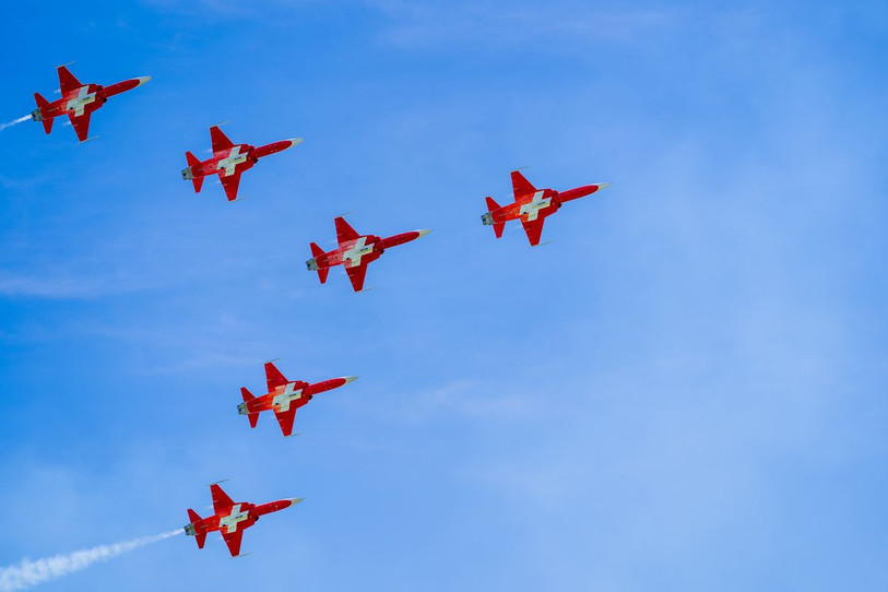 La Patrouille Suisse ne survolera finalement pas Tramelan le 24 juin. (Photo : Patrouille Suisse)