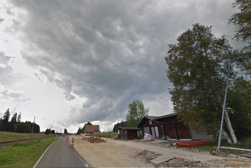 Le crédit supplémentaire délivré par le Parlement jurassien concerne notamment des aménagements sur la H18 entre Le Noirmont et Le Boéchet. (Photo : Google Maps 2023).