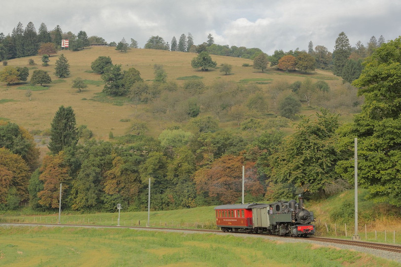 Un train de La Traction sur les voies ferrées de la région (photo: La Traction).