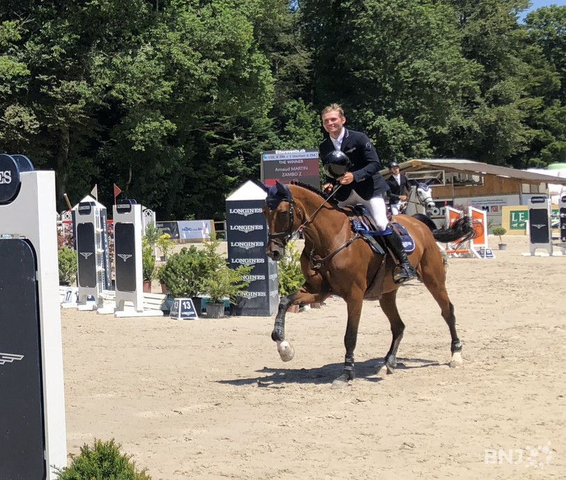 Malgré une sixième place lors du Grand-Prix du Cudret, le cavalier de Corcelles n'a pas boudé son plaisir devant son public.