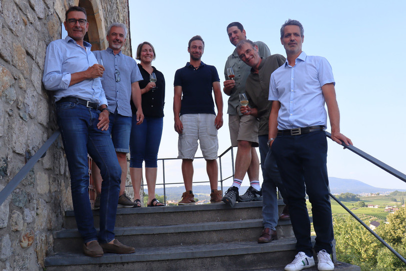 Yann Huguelit (à droite) présidera l'Interprofession de la vigne et du vin de Neuchâtel.