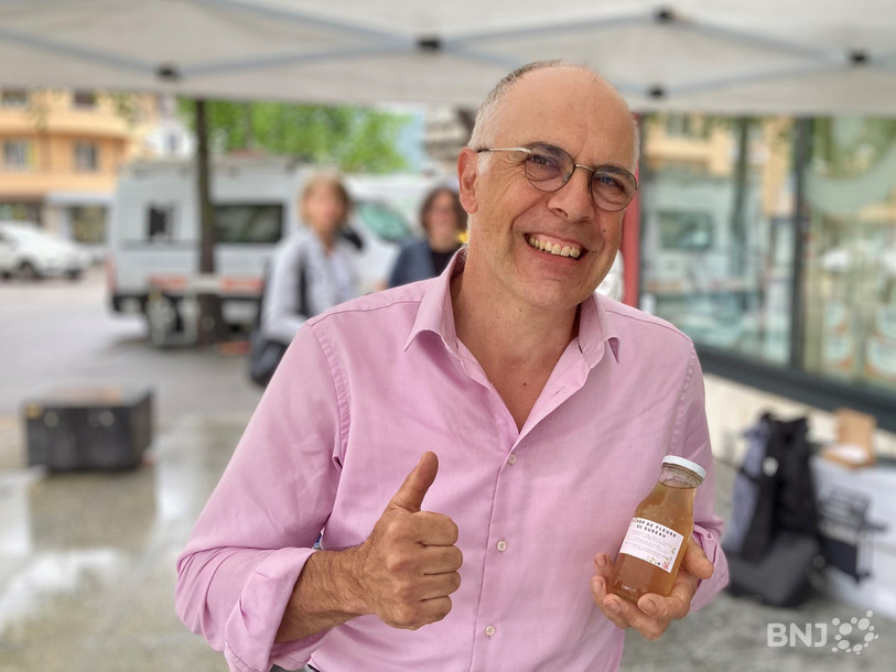Olivier Boillat présente des produits du terroir dans les Gourmands du Matin.