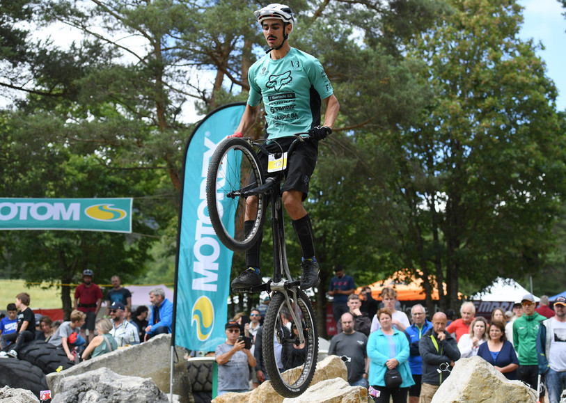 Vito Gonzalez a fini au pied du podium sur ses terres lors du Trial de Bévilard. (Photo: Stéphane Gerber/Bist)