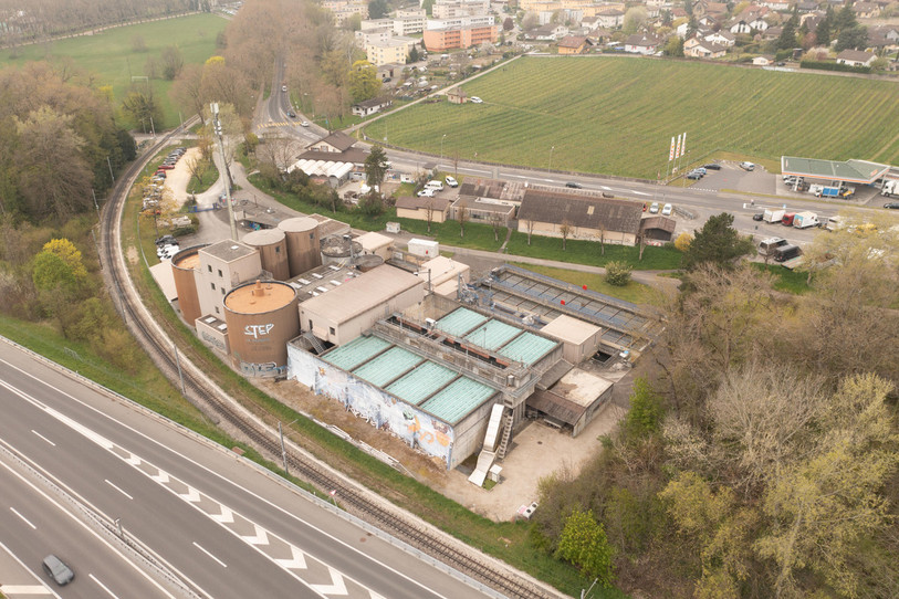 La STEP de la Saunerie à Colombier va prochainement entamer sa mue (photo : STEP Saunerie).