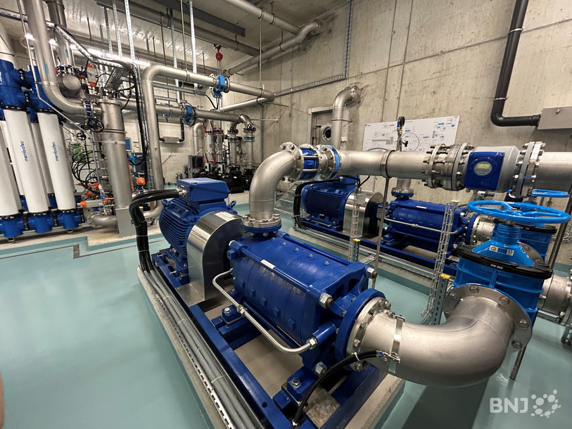 La nouvelle station est dotée des dernières technologies de filtration.