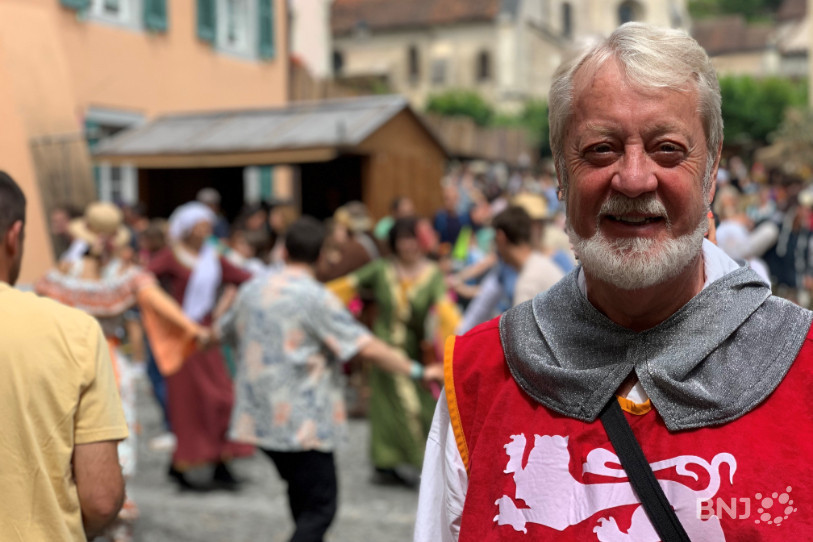 Claude Jeannerat, président de l'Association Les Médiévales.