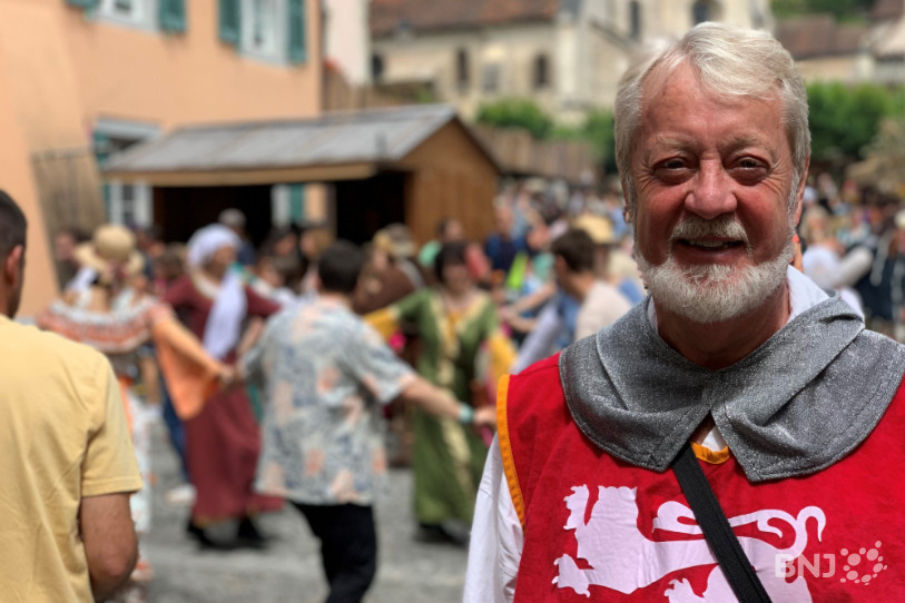 Claude Jeannerat, président de l'Association Les Médiévales.