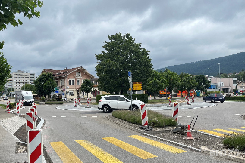 Les travaux prendront fin le 20 juillet au giratoire de la rue du Stand.