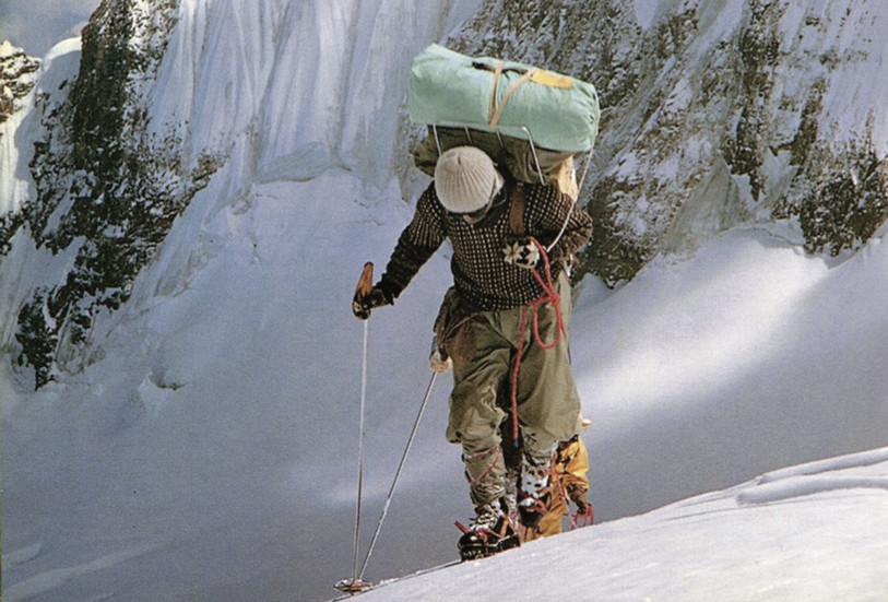 Hugo Weber lors de l'ascension du Dhaulagiri.