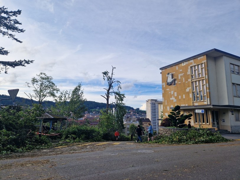 Le kiosque du parc des Crêtets à La Chaux-de-Fonds avait été détruit (photo : archives).