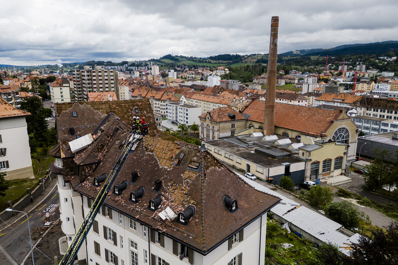 De nombreuses structures sont encore instables. (Photo : KEYSTONE / Jean-Christophe Bott)