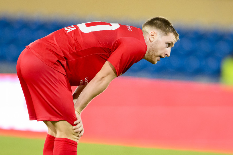 Nathan Garcia était déçu du résultat mercredi après la rencontre contre Lugano. Mais le Jurassien a réalisé un rêve d'enfant en évoluant en Super League (photo : Keystone/Jean-Christophe Bott).
