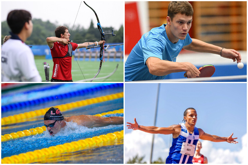 De gauche à droite: Valentin Choffat (Photo : Swiss University Games), Barish Moullet, Ilan Gagnebin et Bradley Lestrade.