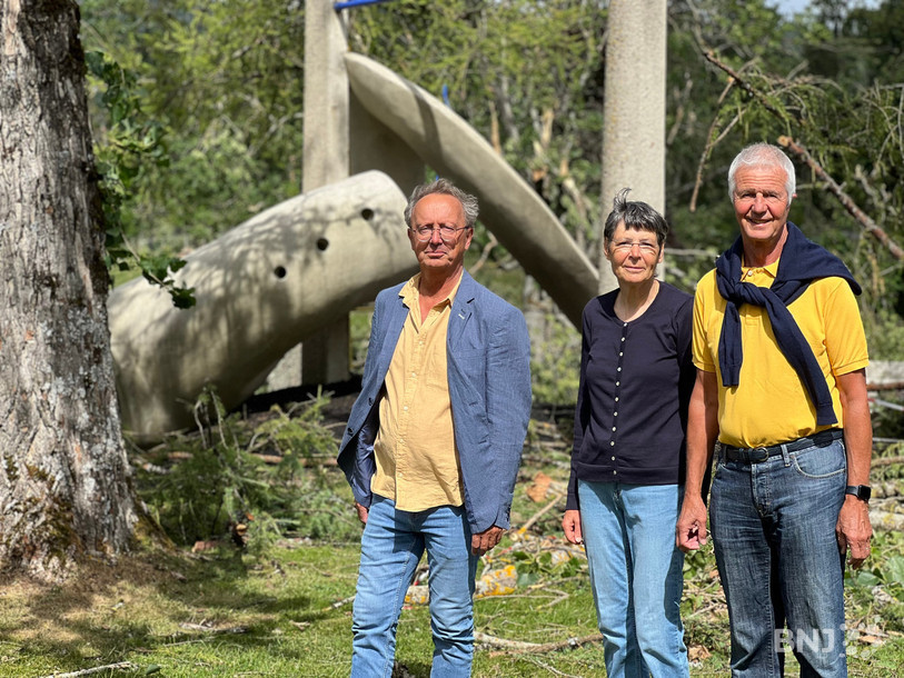 Les Chaux-de-Fonniers Yves Tissot, Sylviane et Daniel Musy (de gauche à droite), à la base d'une récolte de plus d'un million de francs en moins d'un mois.