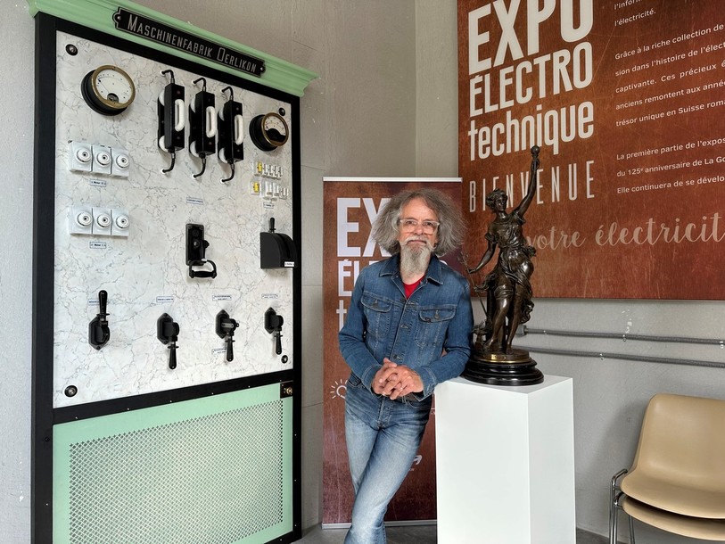 Georges Cattin est le conservateur et concepteur de l'Expo Electro.