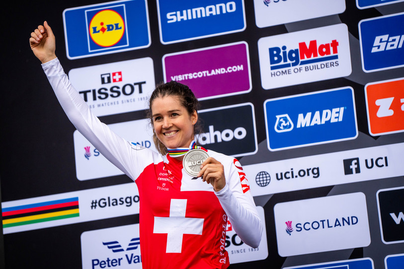 Camille Balanche est devenue vice-championne du monde samedi. (Photo : Keystone/Maxime Schmid)