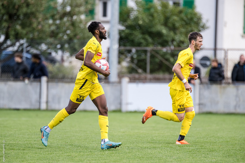 Mohamed Camara a inscrit un doublé pour le FC Bassecourt (photo: archives/Jonathan Vallat).