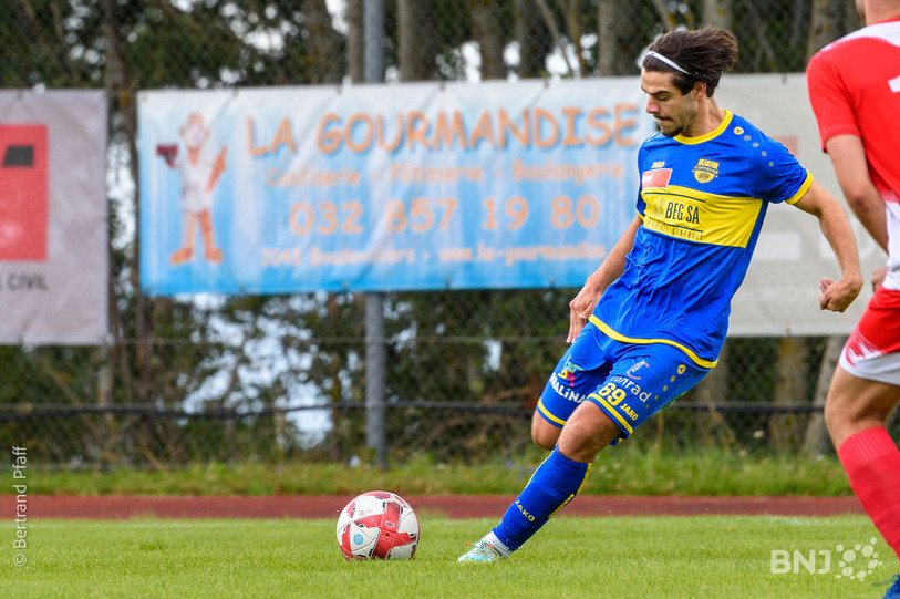 Guilherme Roque De Morais a été expulsé en fin de rencontre face à Meyrin. (photo archives : Bertrand Pfaff)
