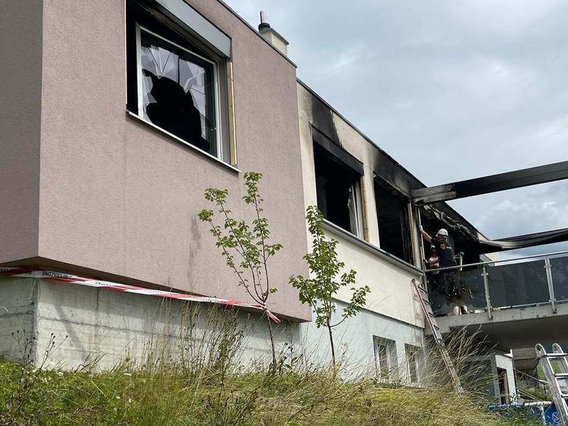 La maison a été quasi totalement détruite par les flammes. (Photo : archives).