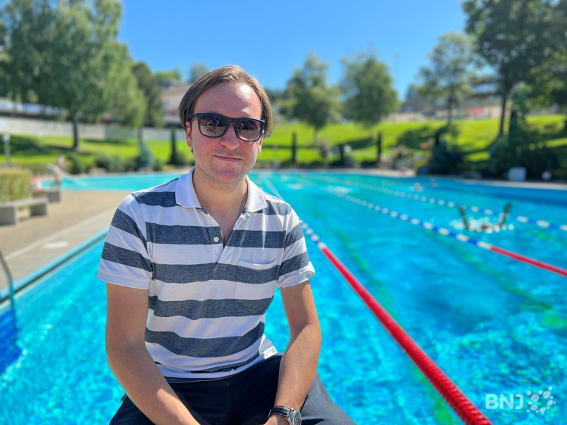 Nathan Zürcher est le président du comité d'organisation des 24h de la piscine de Moutier.