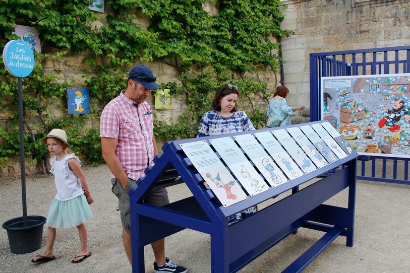 Les Jardins du dessin ont su conquérir le public (photo: Nicole Béguin pour Delémont'BD)