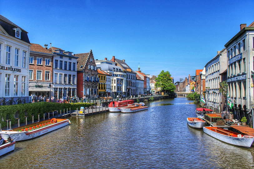 La ville de Gand ne veut pas être envahie par les touristes. (Photo libre de droits)