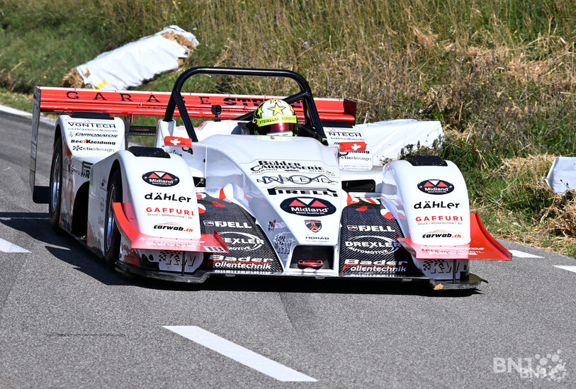 Marcel Steiner roule avec du carburant vert (photo : Georges Henz).