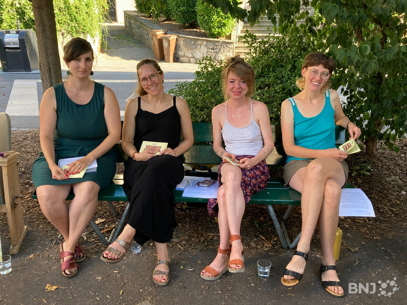 De gauche à droite: Mila Meury-Touré, Leana Ebel, Solenn Ochsner et Nathalie Delbrouck.