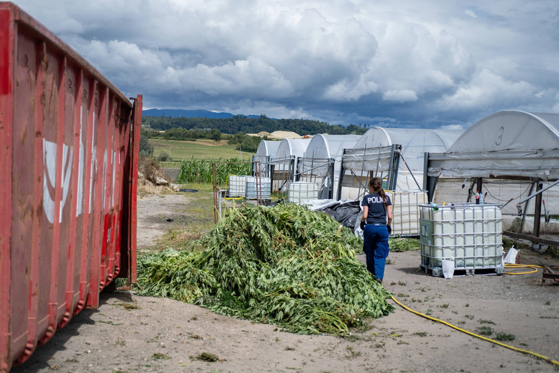 La police est intervenue sur les lieux au début du mois d'août. (Photo : Jonas Scheck). 