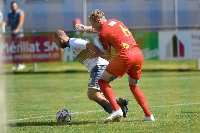 Le FC Tavannes/Tramelan et son capitaine Wayan Ducommun restent dans la zone rouge. (Photo: archives Stéphane Gerber / Bist)